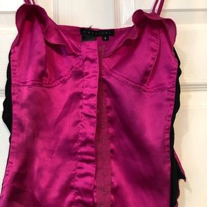 Magenta Pink Crop Top